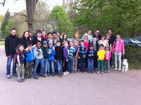 April 2014: Familienwanderung im Wald mit Ostereier-Suche