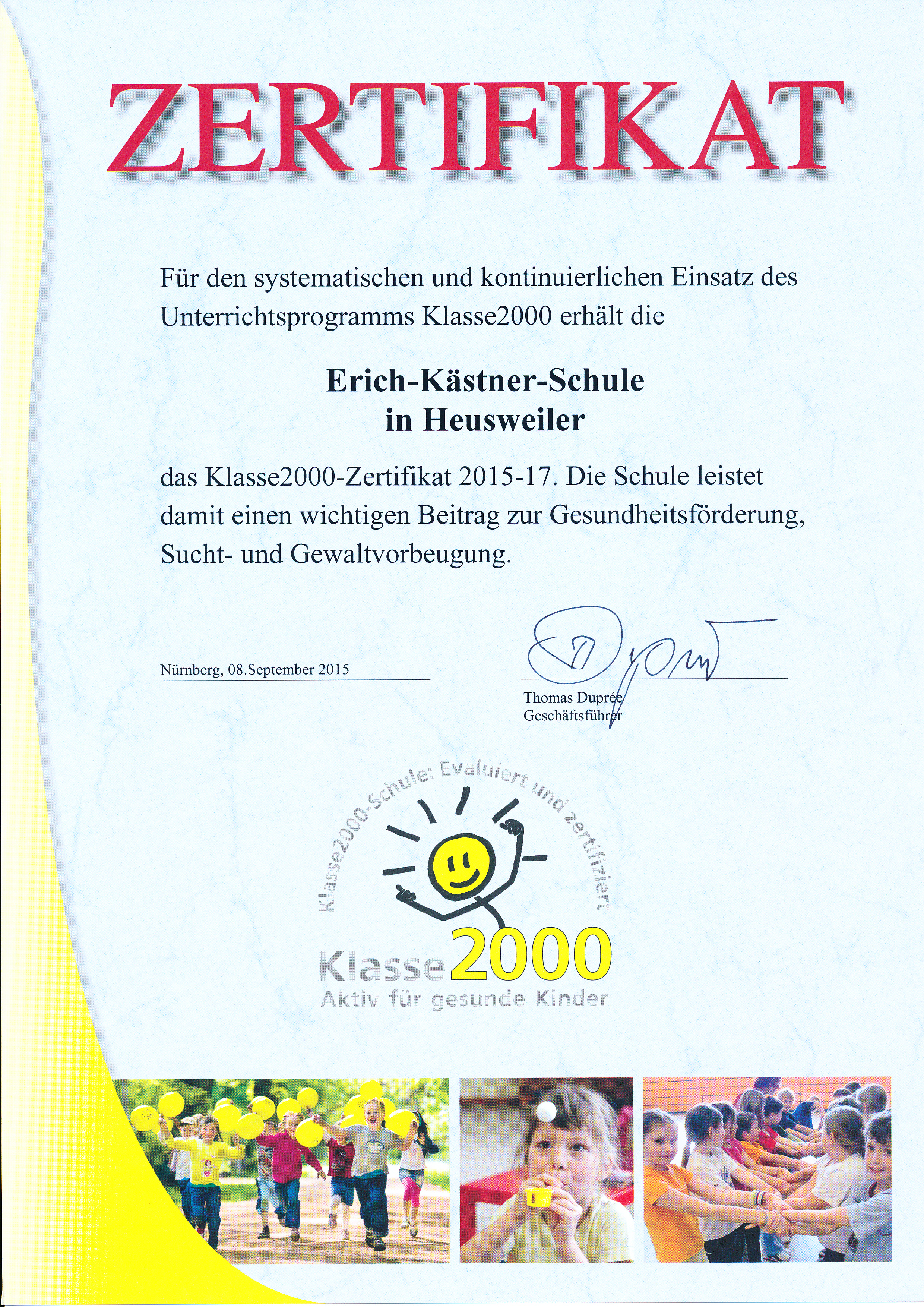Klasse_2000_Zertifikat