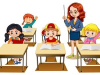 2023-10-24_08_36_58-Free_Vector___Kostenloser_Vektor_schüler_heben_ihre_hände_mit_einem_lehrer_auf_w